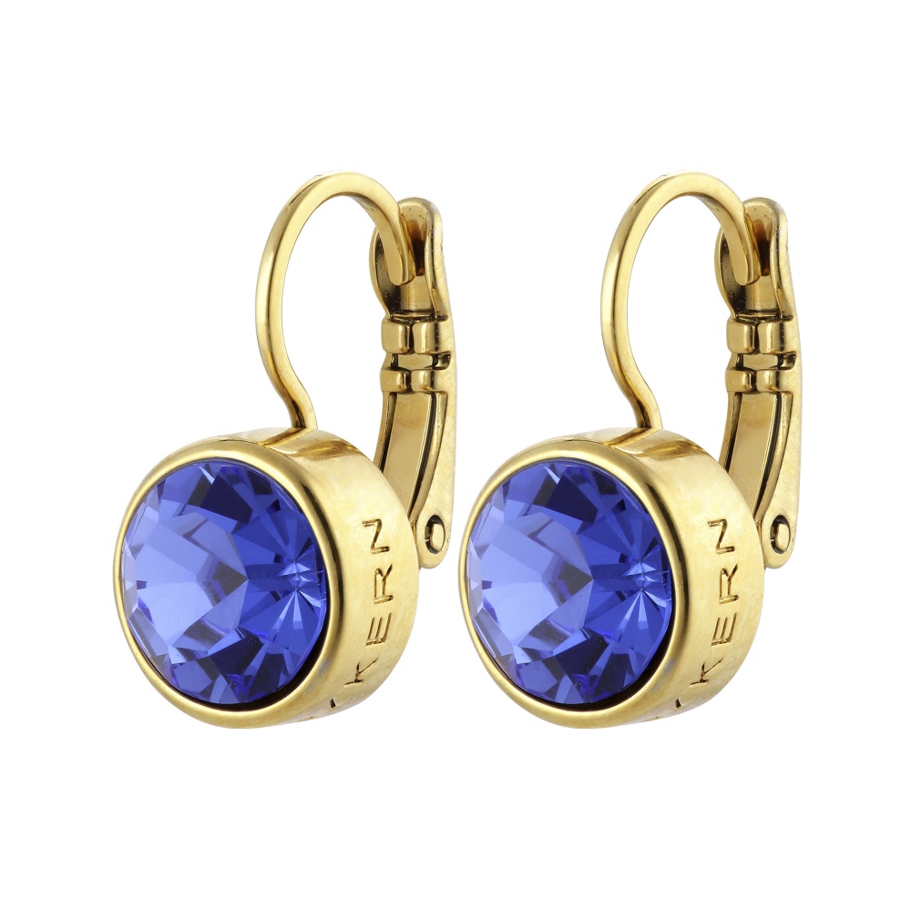 Dyrberg Kern Louise Gold Earrings - Sapphire